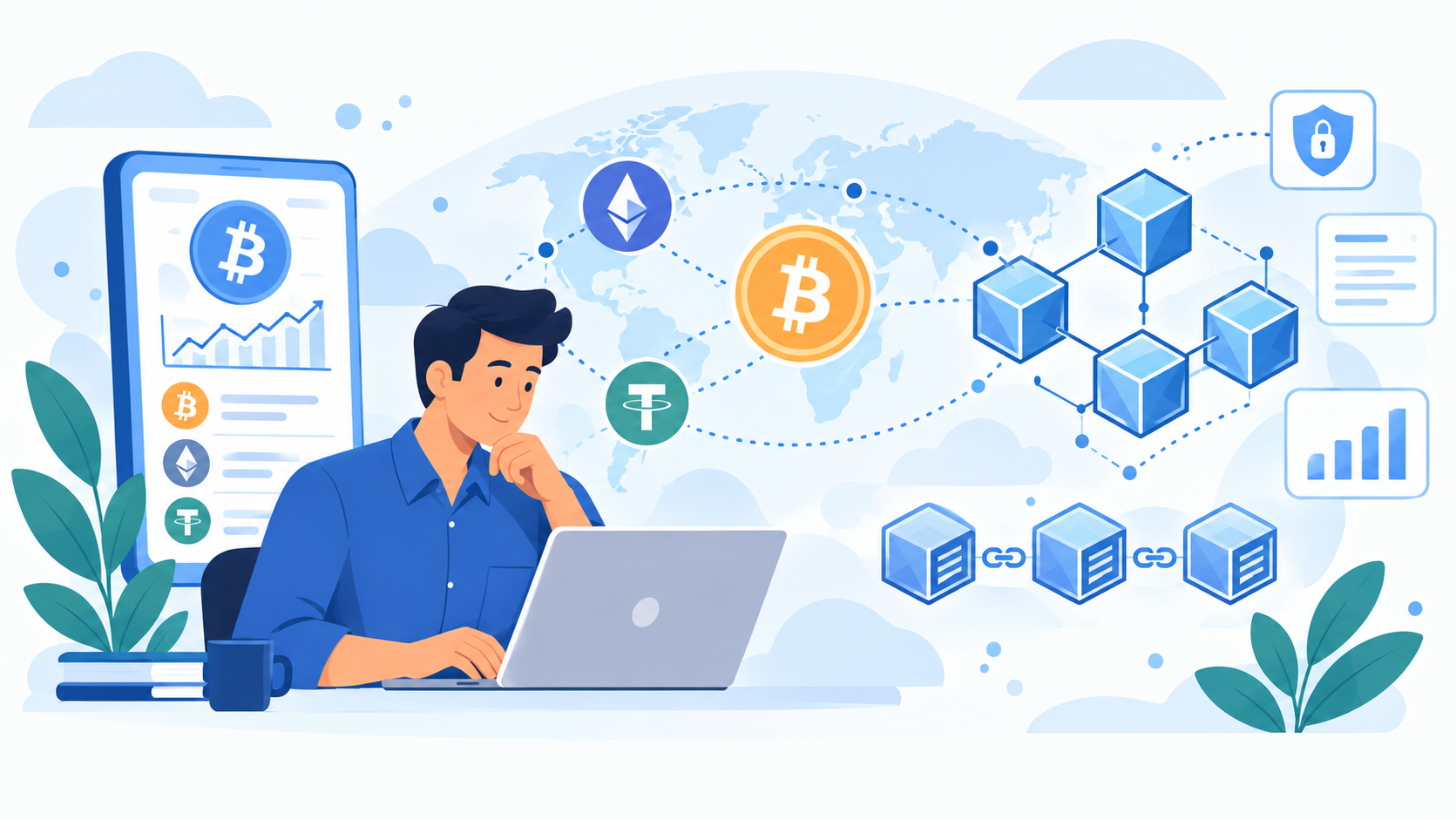 Criptoactivos y Blockchain, cómo funcionan las monedas digitales