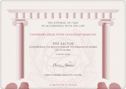 Unimarconi Título de Máster Oficial en Ciencias Políticas y Relaciones Internacionales